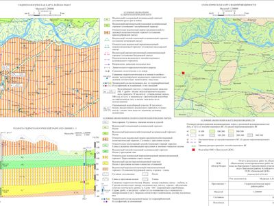 Hydrogeological Map and Cross-Section of the Project Area / Altai Krai, Russia, 2022